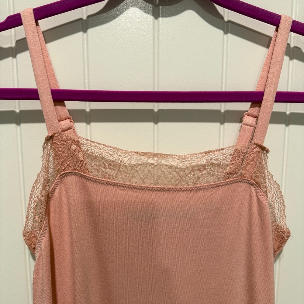 NEW Colleen Lopez Pink Lace Trim Camisole - Picture 2 of 5